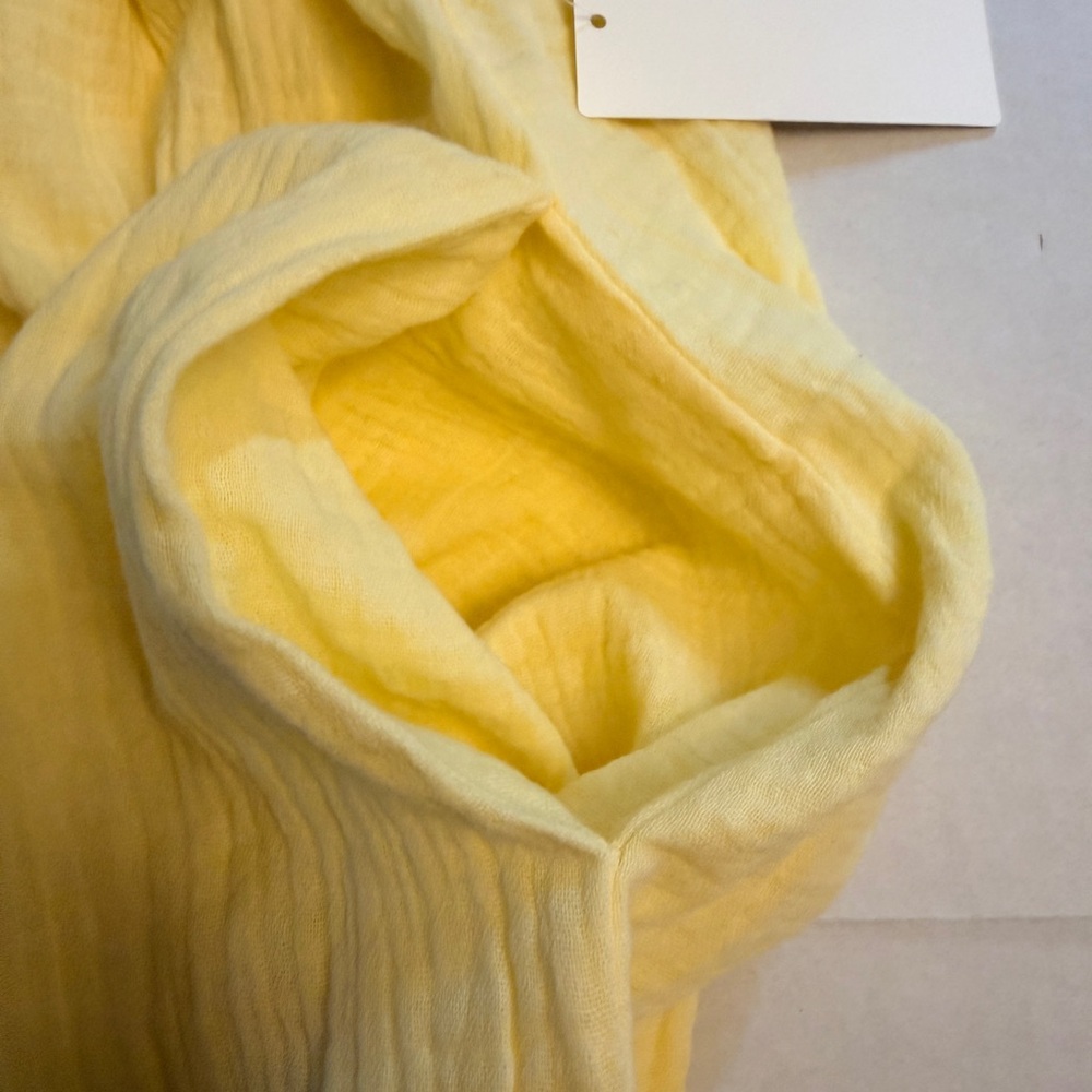 NWT Show Me Your Mumu Size Medium Around The World Maxi Dress Yellow Gauze - Picture 9 of 13